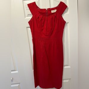 Bettie Page by Tatyana Red Pin Up Fitted Pencil Dress Retro Size Extra Large XL